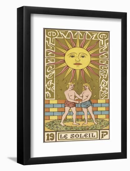 Tarot: 19 Le Soleil, The Sun-Oswald Wirth-Framed Photographic Print