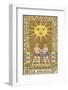 Tarot: 19 Le Soleil, The Sun-Oswald Wirth-Framed Photographic Print