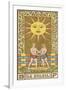 Tarot: 19 Le Soleil, The Sun-Oswald Wirth-Framed Photographic Print