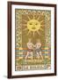 Tarot: 19 Le Soleil, The Sun-Oswald Wirth-Framed Photographic Print