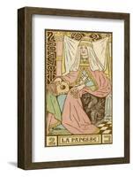 Tarot: 2 La Papesse, The Female Pope-Oswald Wirth-Framed Photographic Print