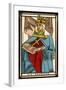 Tarot: 2 La Papesse, The Female Pope-null-Framed Art Print