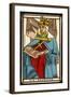 Tarot: 2 La Papesse, The Female Pope-null-Framed Art Print