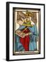 Tarot: 2 La Papesse, The Female Pope-null-Framed Art Print