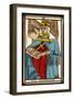 Tarot: 2 La Papesse, The Female Pope-null-Framed Art Print