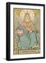 Tarot: 3 L'Imperatrice, The Empress-Oswald Wirth-Framed Photographic Print