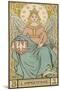 Tarot: 3 L'Imperatrice, The Empress-Oswald Wirth-Mounted Photographic Print