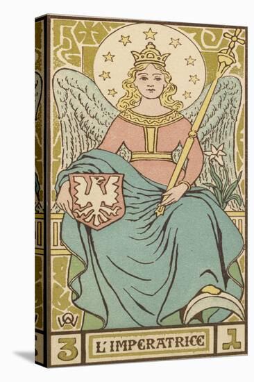 Tarot: 3 L'Imperatrice, The Empress-Oswald Wirth-Stretched Canvas