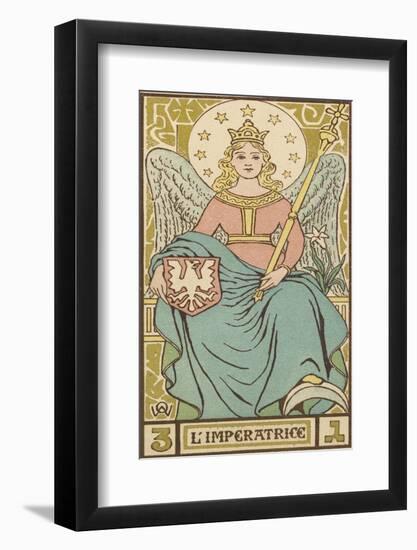 Tarot: 3 L'Imperatrice, The Empress-Oswald Wirth-Framed Photographic Print