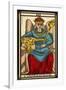 Tarot: 3 L'Imperatrice, The Empress-null-Framed Art Print