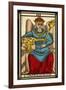 Tarot: 3 L'Imperatrice, The Empress-null-Framed Art Print