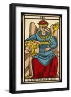Tarot: 3 L'Imperatrice, The Empress-null-Framed Art Print
