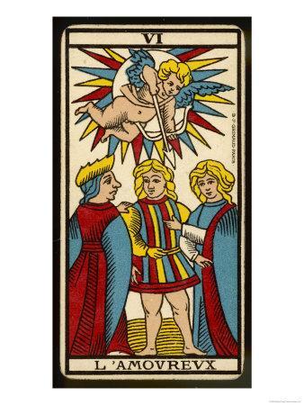 Tarot: 6 L'Amoureux, The Lover' Giclee Print | AllPosters.com