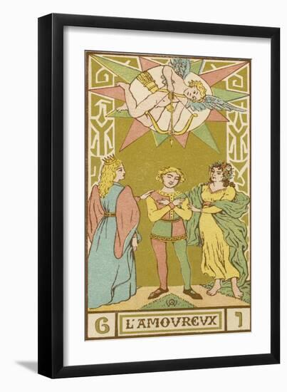 Tarot: 6 L'Amoureux, The Lover-Oswald Wirth-Framed Photographic Print