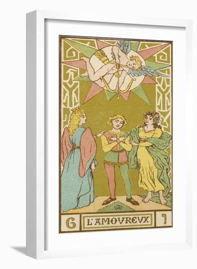 Tarot: 6 L'Amoureux, The Lover-Oswald Wirth-Framed Photographic Print