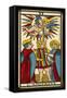 Tarot: 6 L'Amoureux, The Lover-null-Framed Stretched Canvas