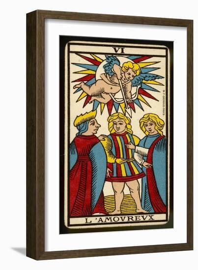 Tarot: 6 L'Amoureux, The Lover-null-Framed Art Print