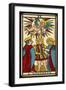 Tarot: 6 L'Amoureux, The Lover-null-Framed Art Print