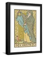 Tarot: 9 L'Ermite, The Hermit-Oswald Wirth-Framed Photographic Print