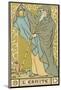 Tarot: 9 L'Ermite, The Hermit-Oswald Wirth-Mounted Photographic Print