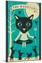 Tarot Card Cat: The Magician-Jazzberry Blue-Mounted Art Print