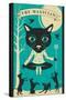 Tarot Card Cat: The Magician-Jazzberry Blue-Stretched Canvas