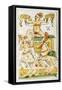 Tarot Card Depicting Chariot, 16th Century, Italy-null-Framed Stretched Canvas