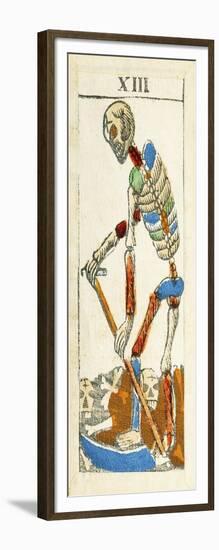 Tarot Card Depicting Death, 16th Century, Italy-null-Framed Giclee Print