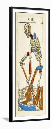 Tarot Card Depicting Death, 16th Century, Italy-null-Framed Giclee Print