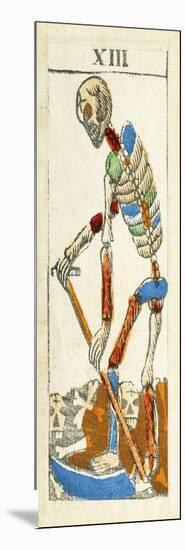 Tarot Card Depicting Death, 16th Century, Italy-null-Mounted Giclee Print