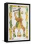 Tarot Card Depicting Hanged Man, 16th Century, Italy-null-Framed Stretched Canvas