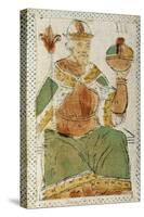 Tarot Card Depicting Hierophant, 16th Century, Italy-null-Stretched Canvas