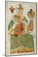 Tarot Card Depicting Hierophant, 16th Century, Italy-null-Mounted Giclee Print