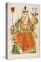 Tarot Card Depicting High Priestess, 16th Century, Italy-null-Stretched Canvas