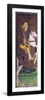 Tarot Card Depicting Knight of Wands-null-Framed Giclee Print