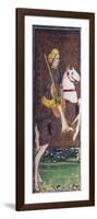 Tarot Card Depicting Knight of Wands-null-Framed Giclee Print