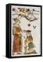 Tarot Card Depicting Lovers, 16th Century, Italy-null-Framed Stretched Canvas
