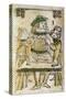 Tarot Card Depicting Magician, 16th Century, Italy-null-Stretched Canvas