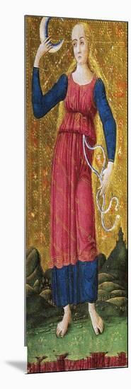 Tarot Card Depicting Moon, 1490, by Antonio Cicognara (Active Ca 1480-1500), 15th Century, Italy-null-Mounted Giclee Print