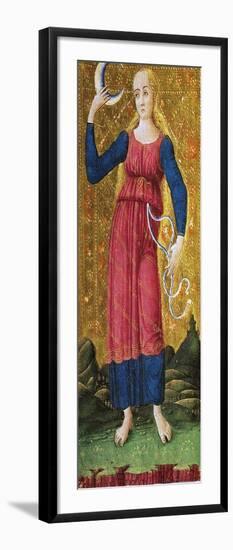 Tarot Card Depicting Moon, 1490, by Antonio Cicognara (Active Ca 1480-1500), 15th Century, Italy-null-Framed Giclee Print