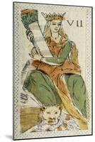 Tarot Card Depicting Strength, 16th Century, Italy-null-Mounted Giclee Print