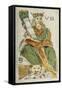 Tarot Card Depicting Strength, 16th Century, Italy-null-Framed Stretched Canvas