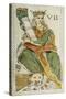 Tarot Card Depicting Strength, 16th Century, Italy-null-Stretched Canvas