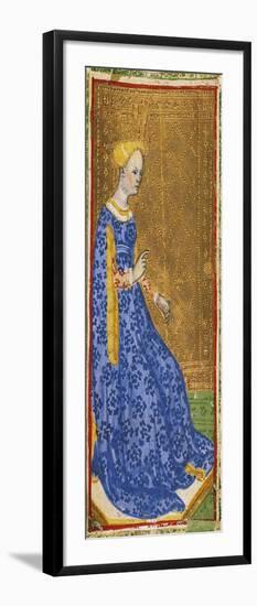 Tarot Card Depicting the Queen of Clubs-null-Framed Giclee Print