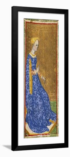 Tarot Card Depicting the Queen of Clubs-null-Framed Giclee Print