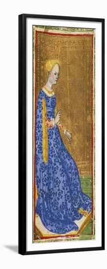 Tarot Card Depicting the Queen of Clubs-null-Framed Giclee Print