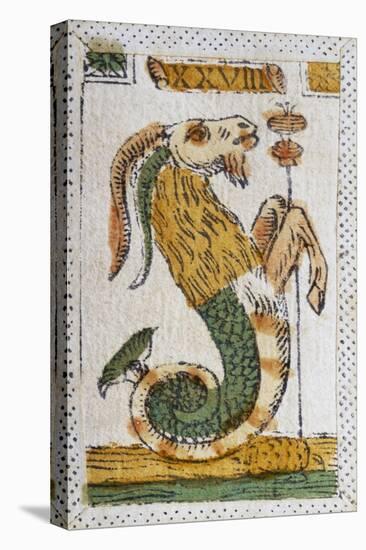Tarot Card for Capricorn, 16th Century, Italy-null-Stretched Canvas
