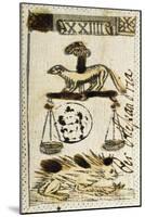 Tarot Card for Libra, 16th Century, Italy-null-Mounted Giclee Print