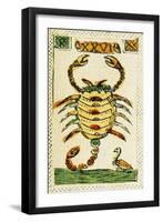 Tarot Card for Scorpio, 16th Century, Italy-null-Framed Giclee Print