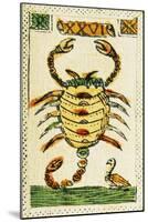 Tarot Card for Scorpio, 16th Century, Italy-null-Mounted Giclee Print